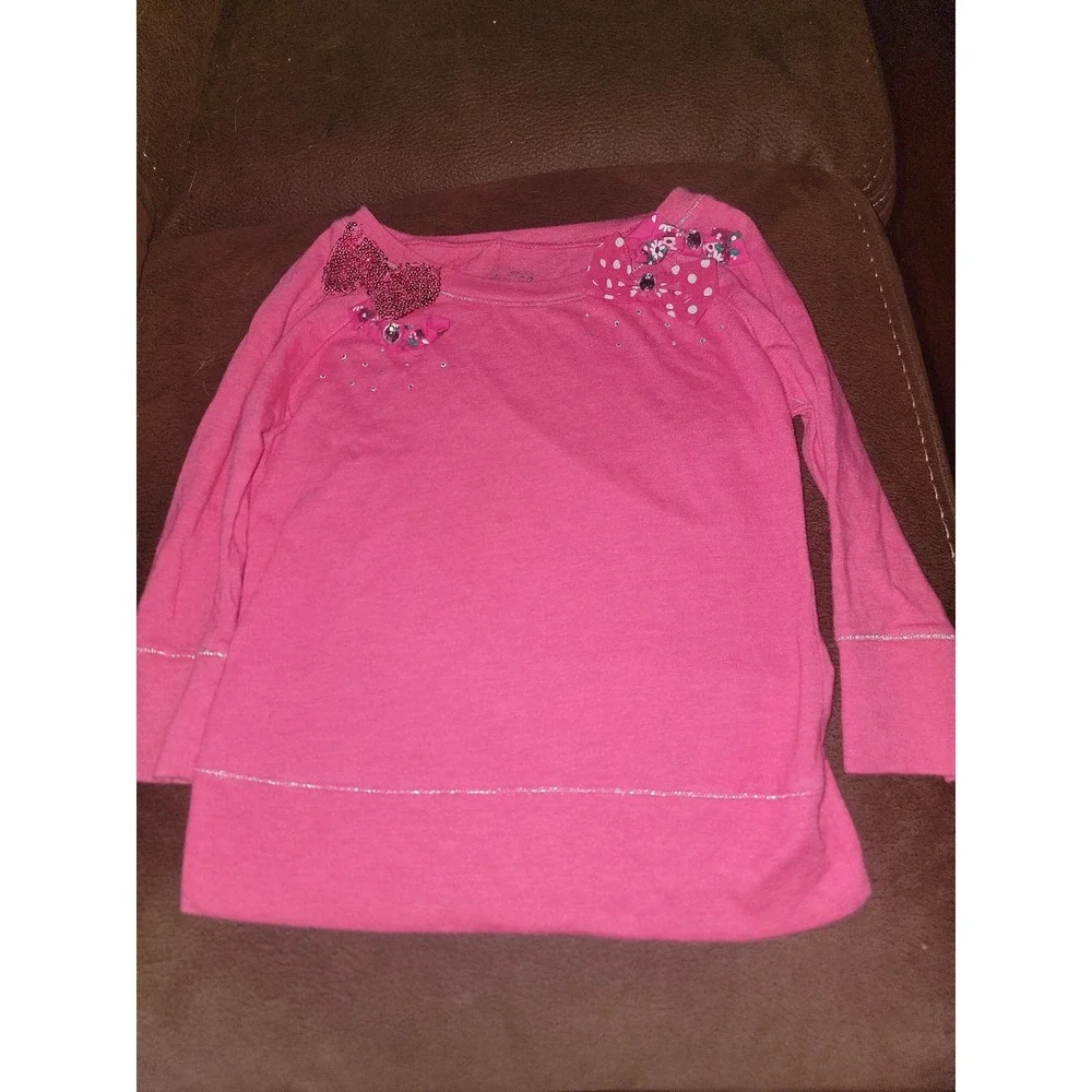 Justice back to school pink floral outfit‎ top skort size 8